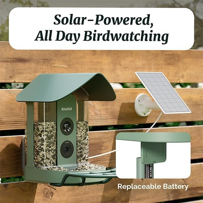 Beako™ 4K Smart Bird Feeder - Solar Powered, AI ID, Live Stream, Easy Setup