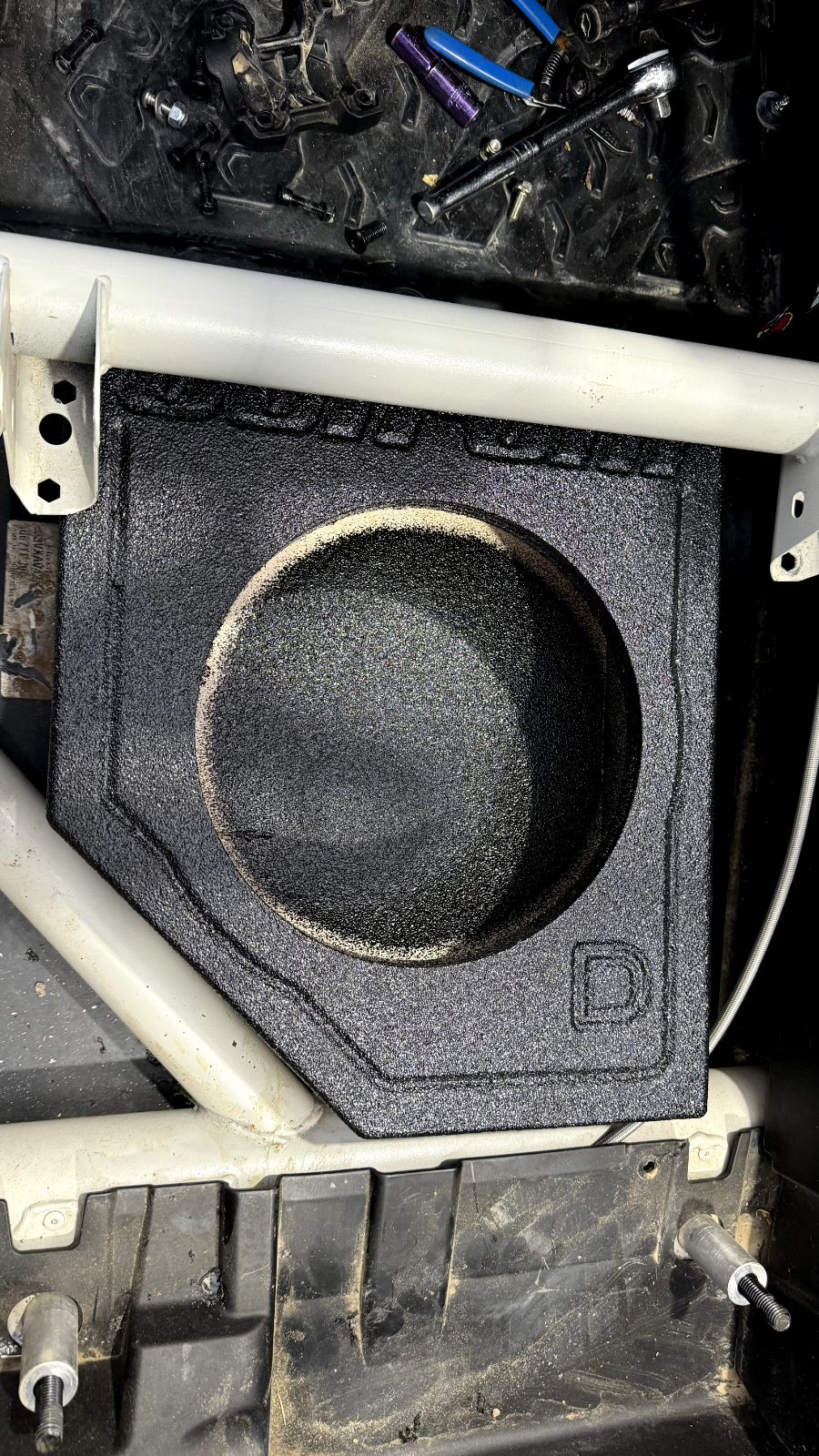 Can Am X3 Sub Box - Sub Woofer Enclosure Maverick X3 2X10" Shallow Front Seats