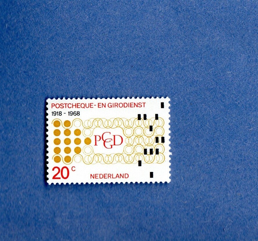 NETHERLANDS 451 MNH 50TH ANNIVERSARY POSTAL CHECKING SERVICE