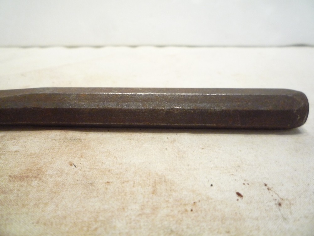 Vintage OLDFORGE #32 5/8" Cold Chisel, Hex shank, 5-3/4” Long