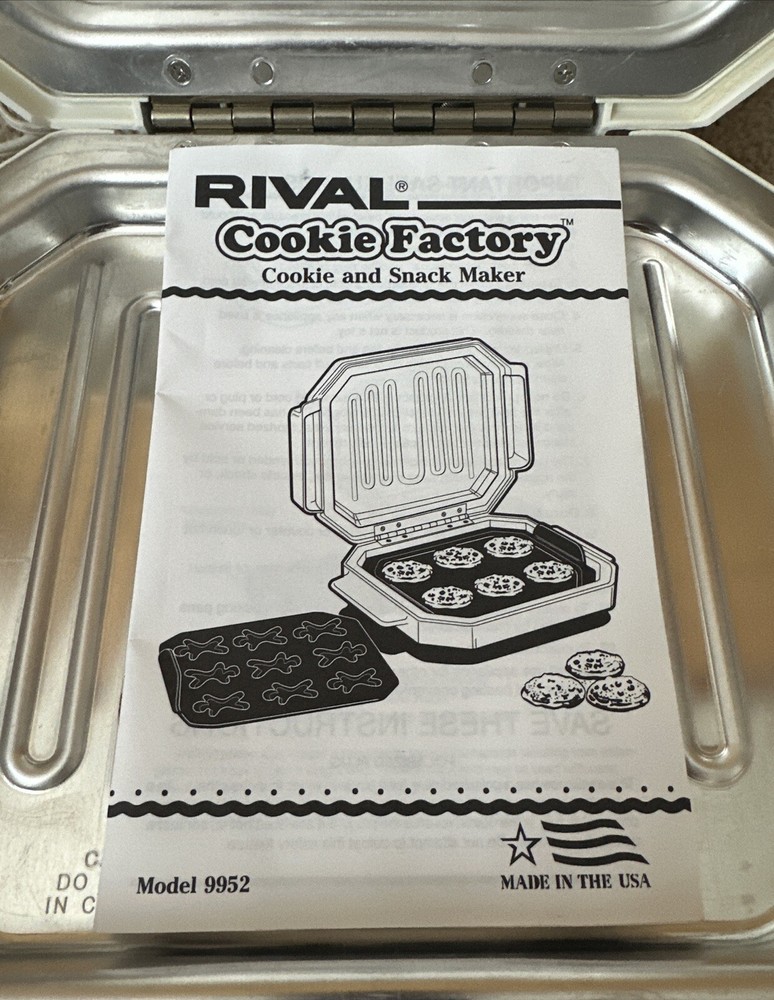 Rival Cookie Factory- Cookie & Snack Maker Model #9952
