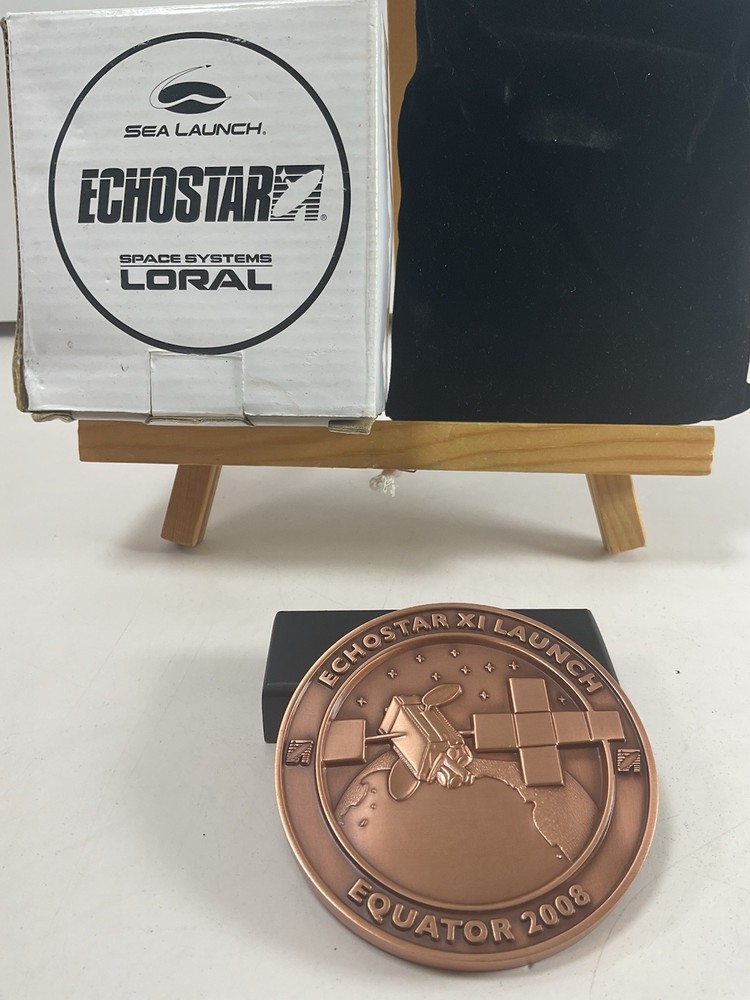 Echostar Launch Xl Eleven Medal Equator 2008 Sea Launch Space Systems Loral