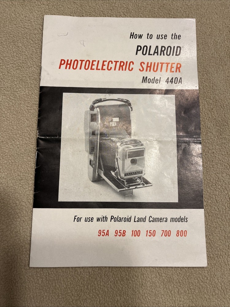 Polaroid Camera Model 440A Manual