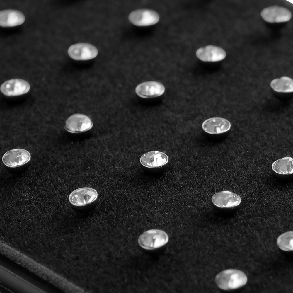 60X Stainless Steel Nose Stud Rings Body Piercing Pin 1.8mm Jewelry