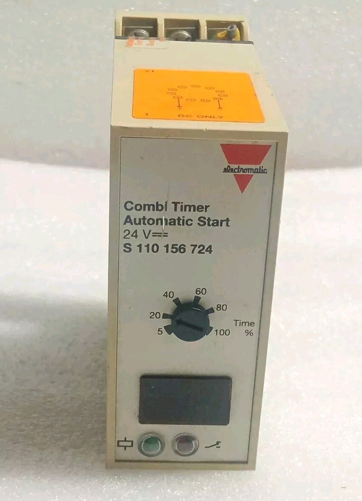 ELECTROMATIC S 110 156 724 COMBI TIMER MADE IN DENMARK 24VDC USED