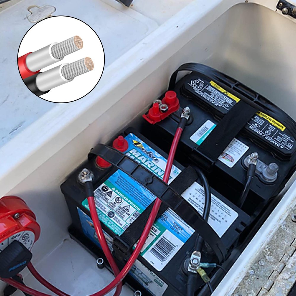 10 Gauge Wire Tinned Copper Tray Cable - Connect Charge Controller and Batter...