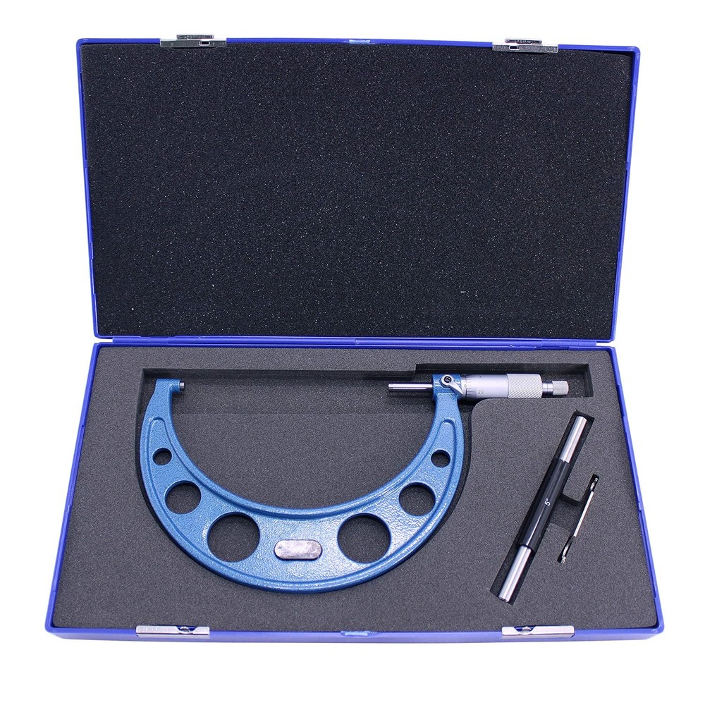 HFS(R) 5-6"x0.0001" Solid Metal Frame Outside Micrometer(Plastic Case)