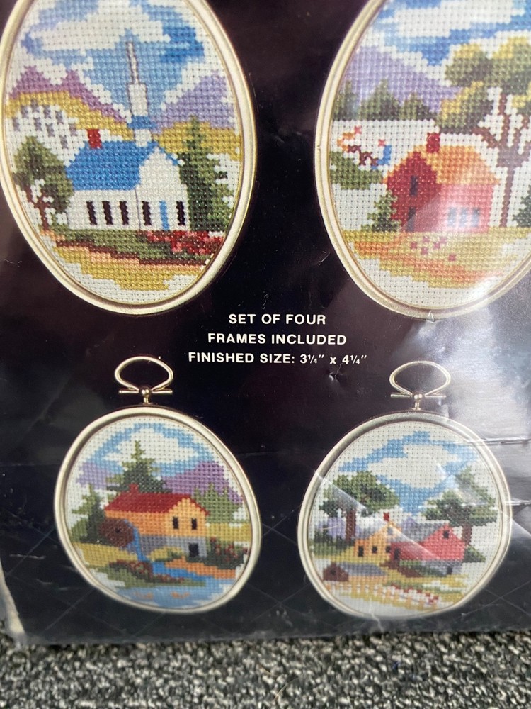 Charming Rural Scenes Counted Cross Stitch-4 different Scenes