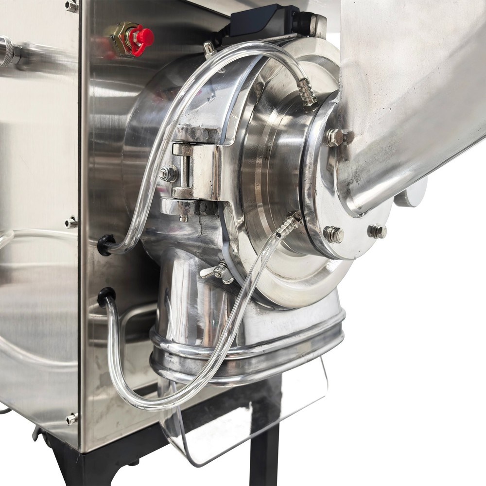 220V Horizontal Continuous Feeding Type Pulverizer Grinder Grain Mill Grinder