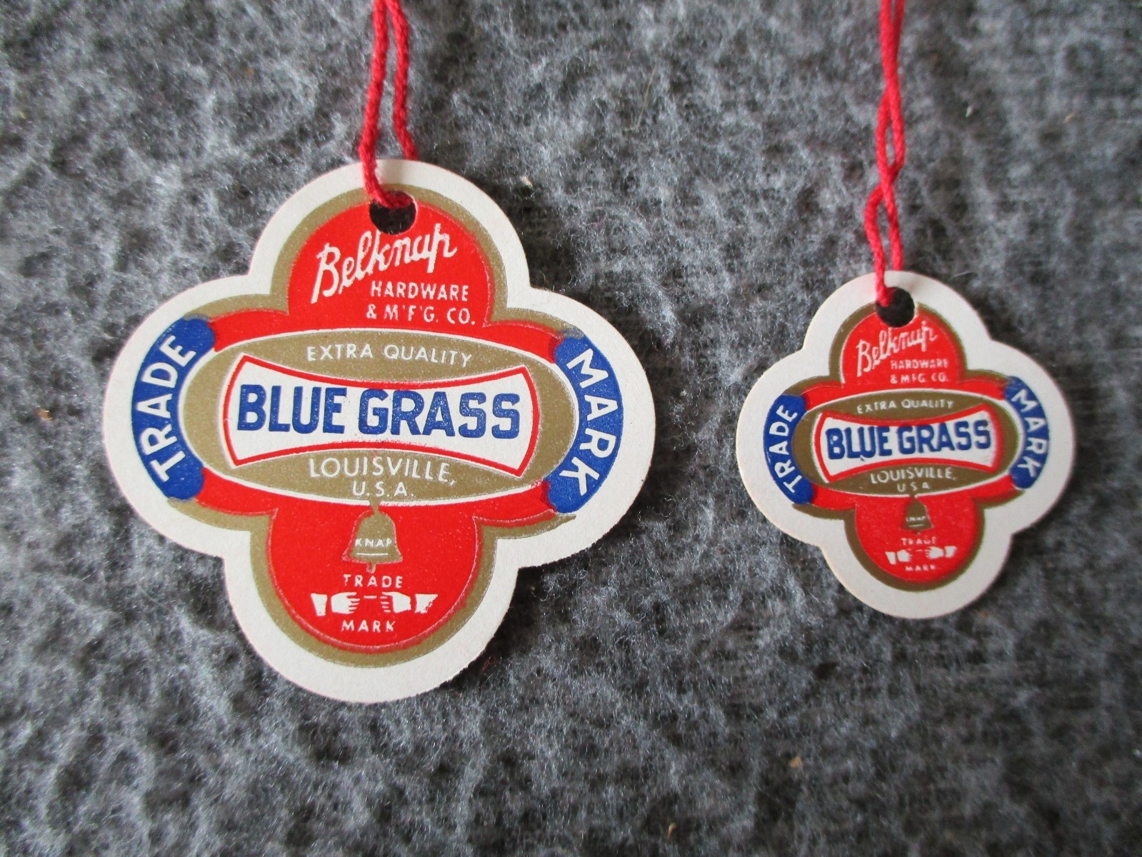 BELKNAP BLUE GRASS VINTAGE SALES STICKERS & PAPER PRICE TAGS - HUGE LOT - 200++