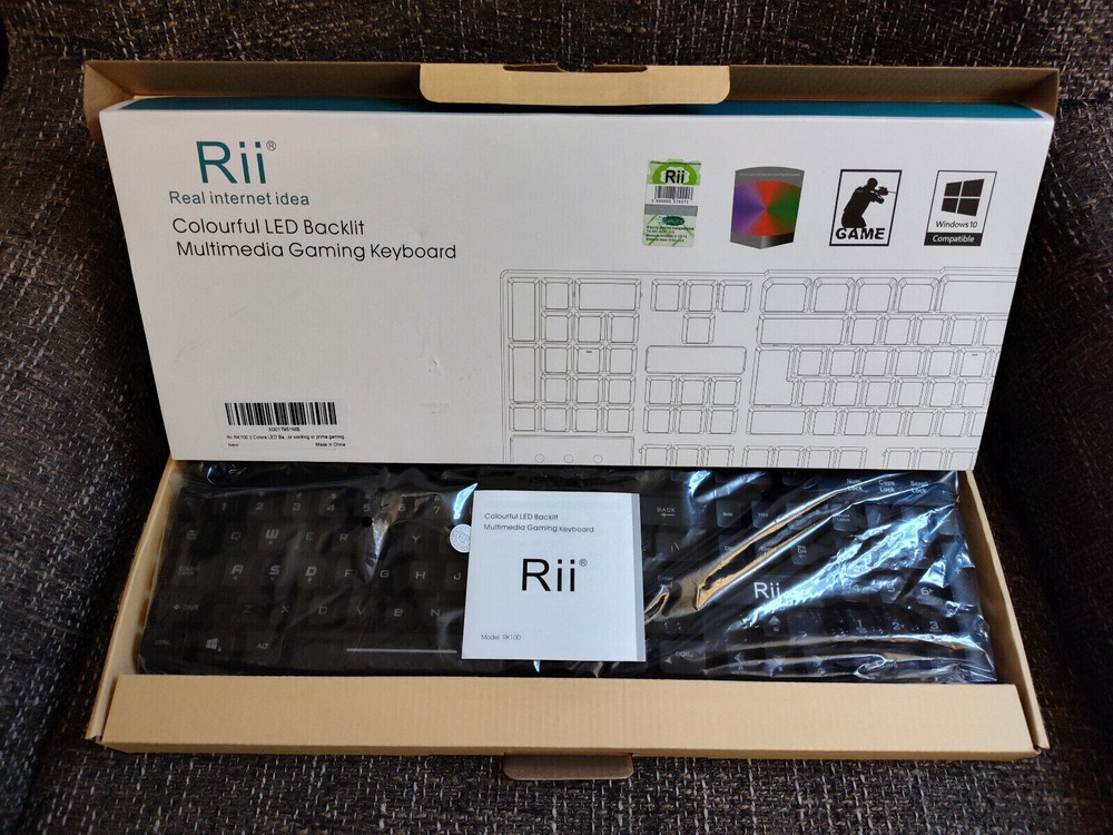 Gaming Keyboard Rii RK 100 LED Backlit -NEW!!