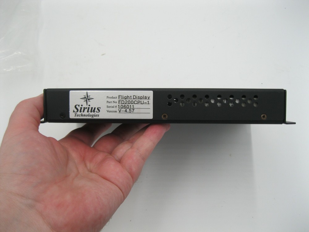 Sirius Technologies Flight Display FD200CPU-1 NOS