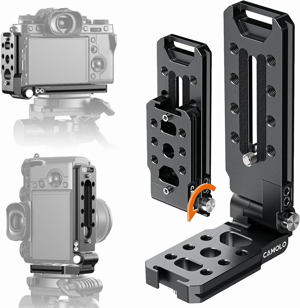 CAMOLO L Bracket Camera Mount Plate Foldable Arca For DSLR Horizontal Switching
