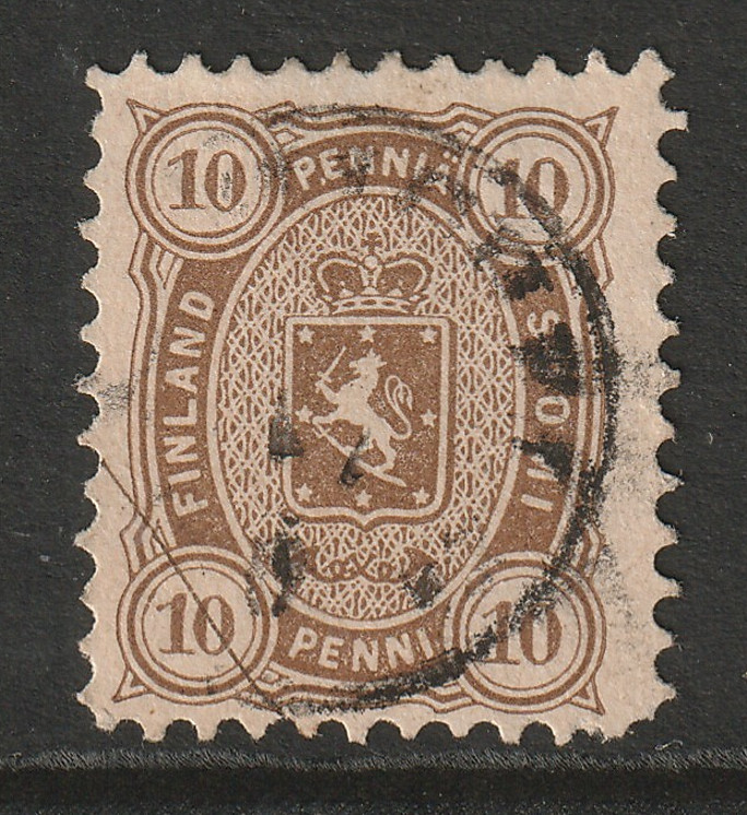 Finland SC# 20 Used / SON Cancel / Hinge Rem - S45391