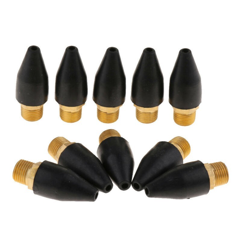 Rubber Nozzle Pack Brass Safety-Tip Tools Accessories Connector Replacement