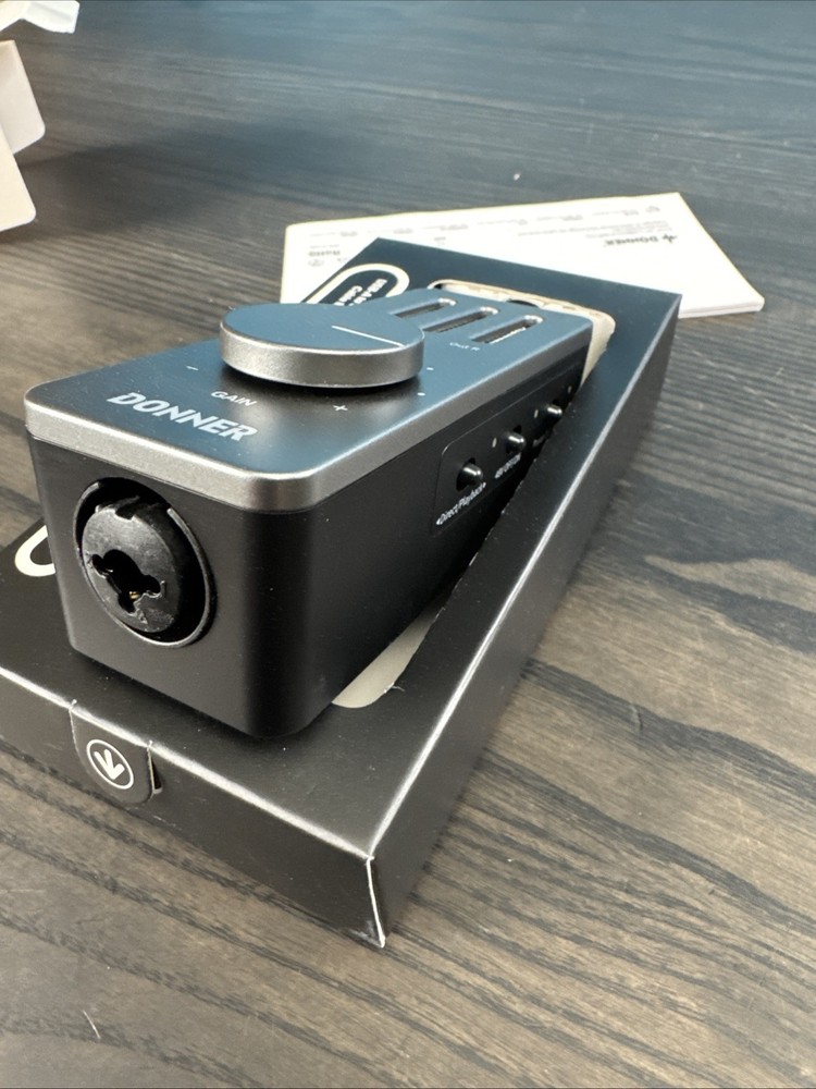 Donner Livejack M Grey USB C Charging Audio Interface New