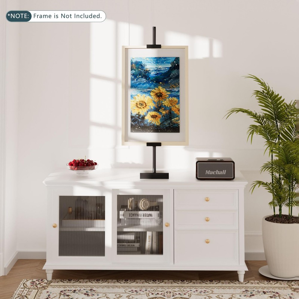 Tabletop Picture Frame Stand, Adjustable for Frames Up to 29" H, Frame Holder...