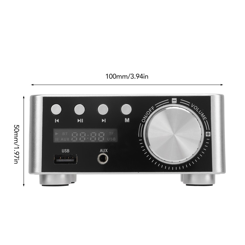 Amplifier Silver Mini 5.0 Digital Amplifier HiFi Stereo
