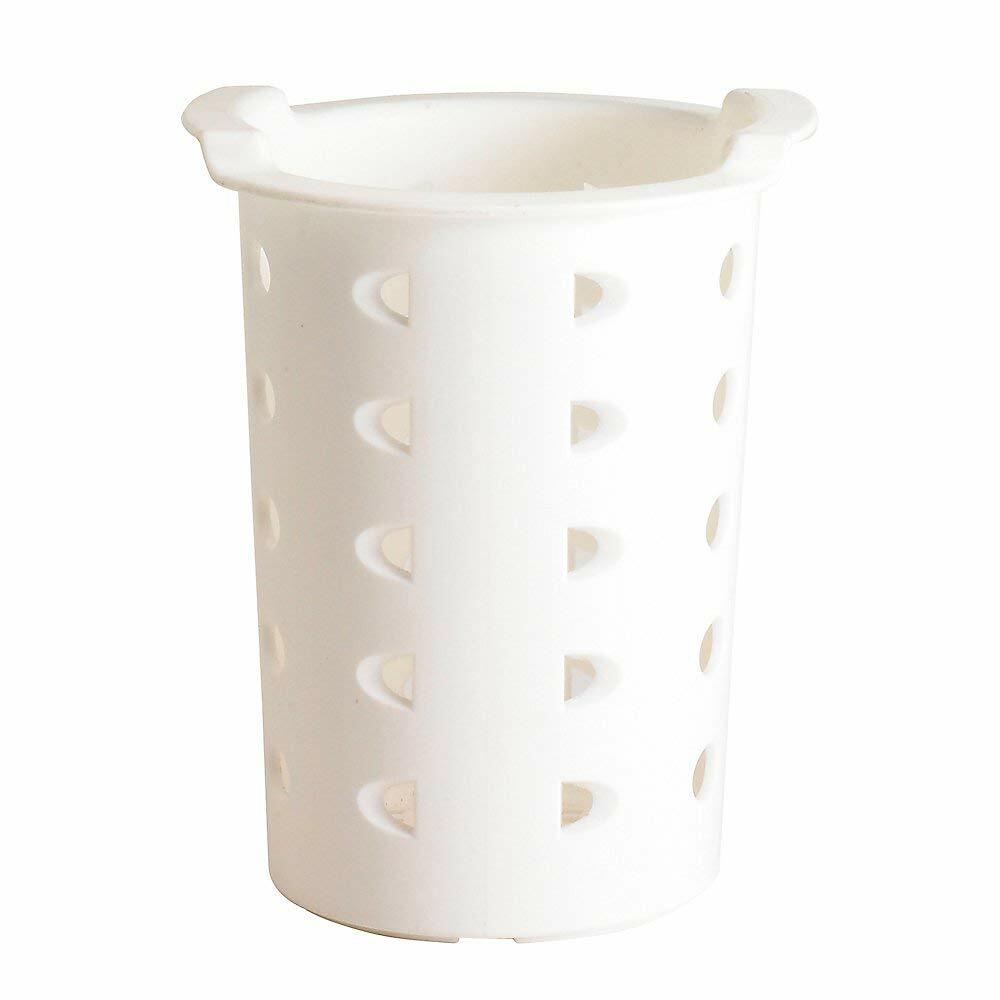 Cambro Camrack FWC56148 - White Plastic Flatware Cutlery Silverware Cylinder Bin