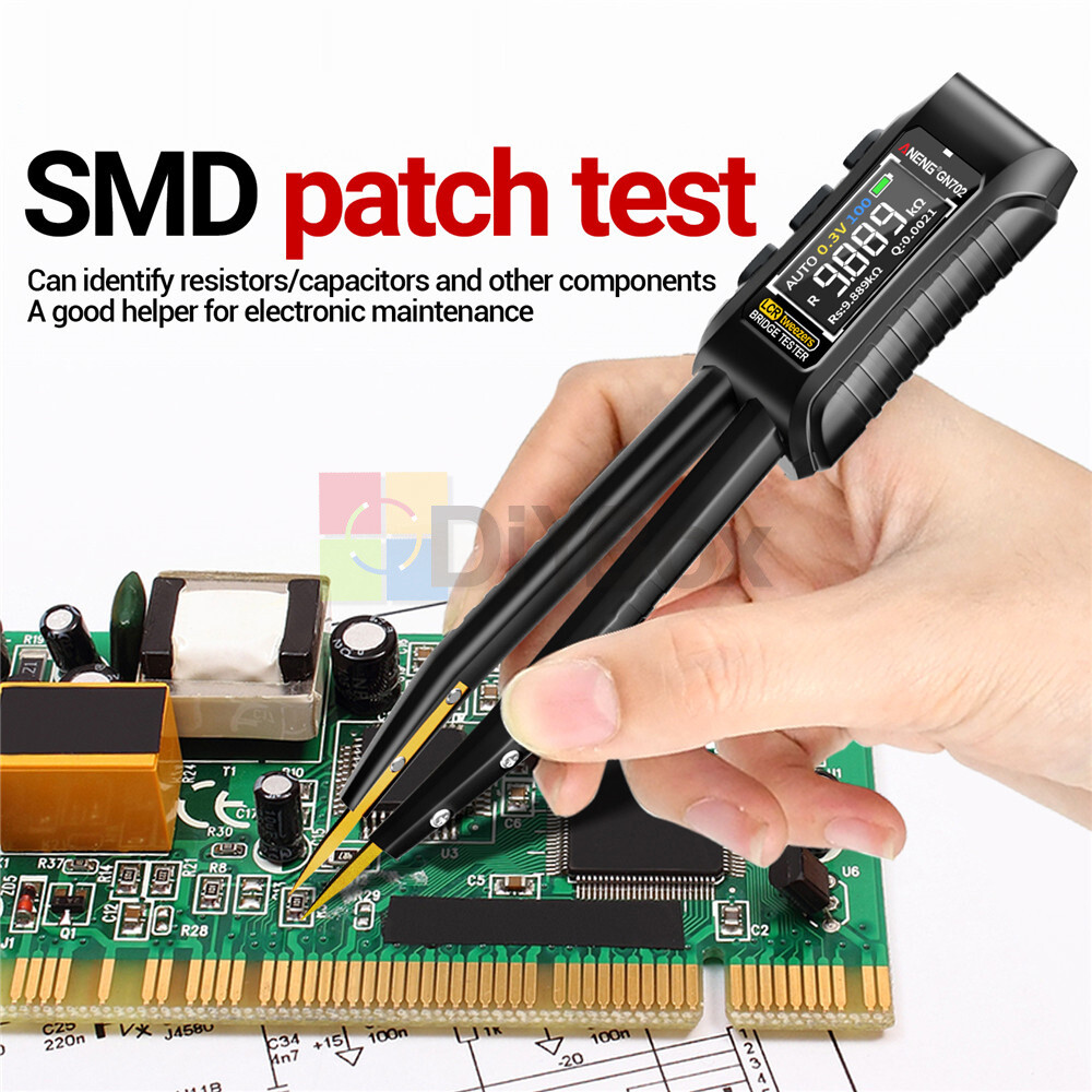 GN702 LCR Smart Forceps Digital Bridge Meter Resistor Capacitor Inductor Test