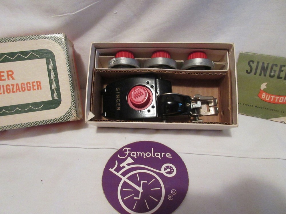 Vintage Singer Automatic Zigzagger Part No. 160986/301 Includes 4 Stitch Pattern