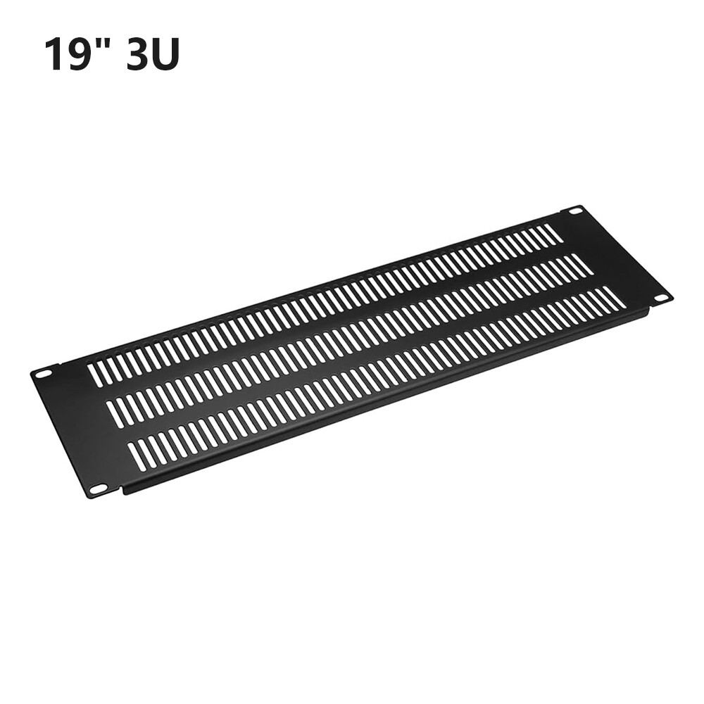 Three Space 3U-19" Vented Blank Network Rack Mount Server Panel Filler Spacer