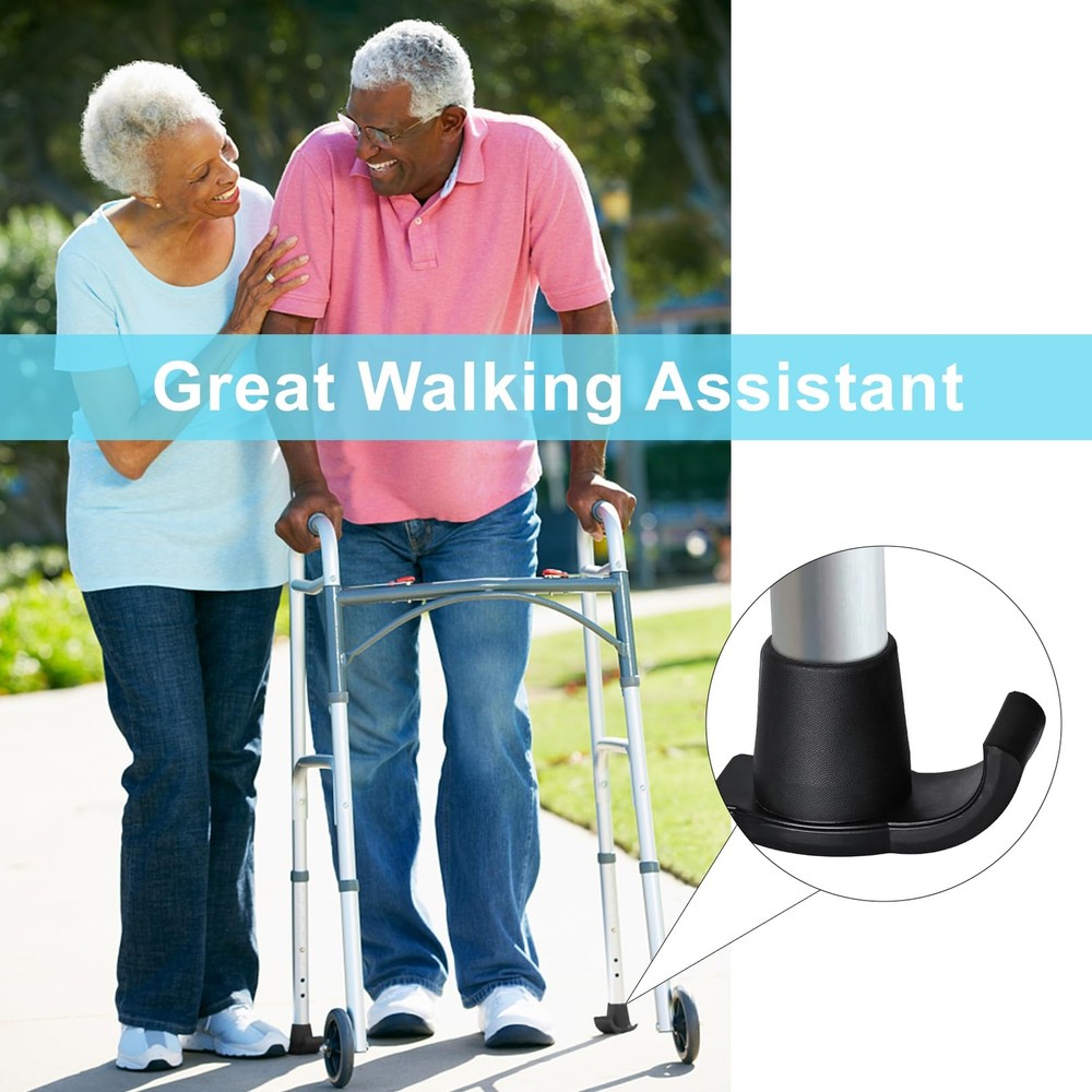 Dotday 4 Pack Walker Skis Glides for Folding Walkers, Essentials Universal