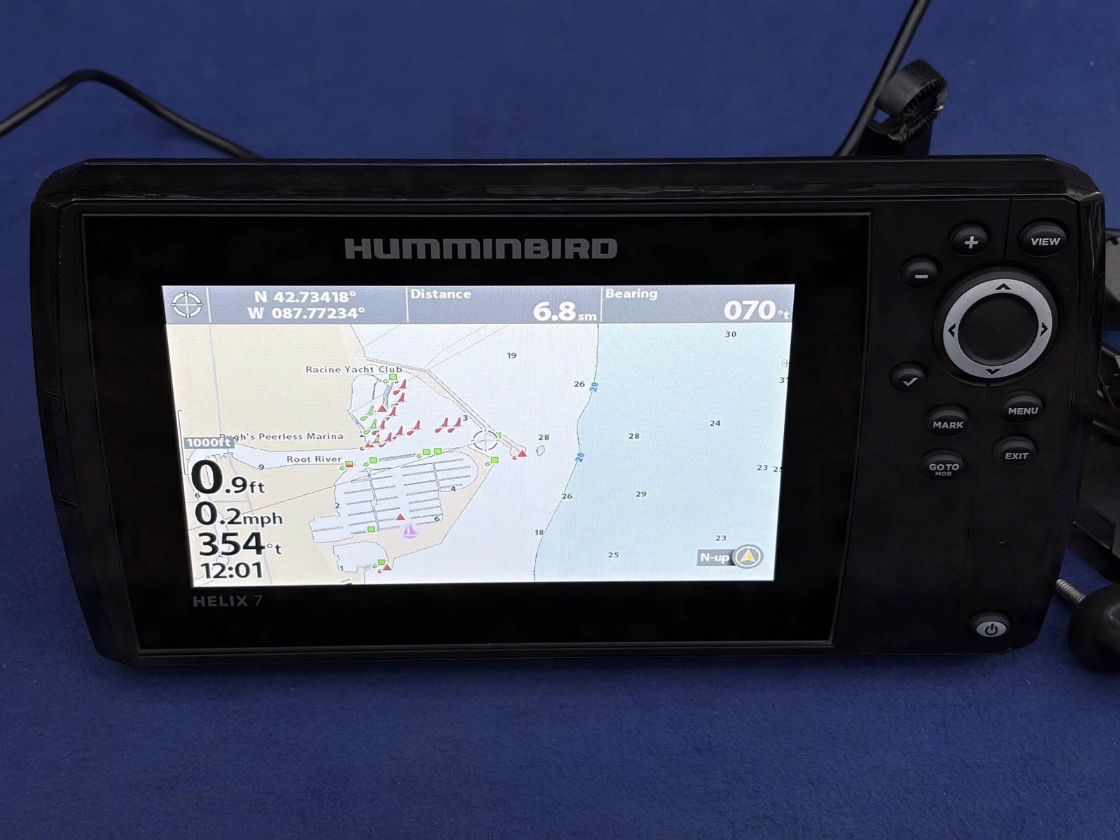 Humminbird Helix 7 MSI GPS G3N MEGA SI Side Imaging Sonar Chartplotter Display