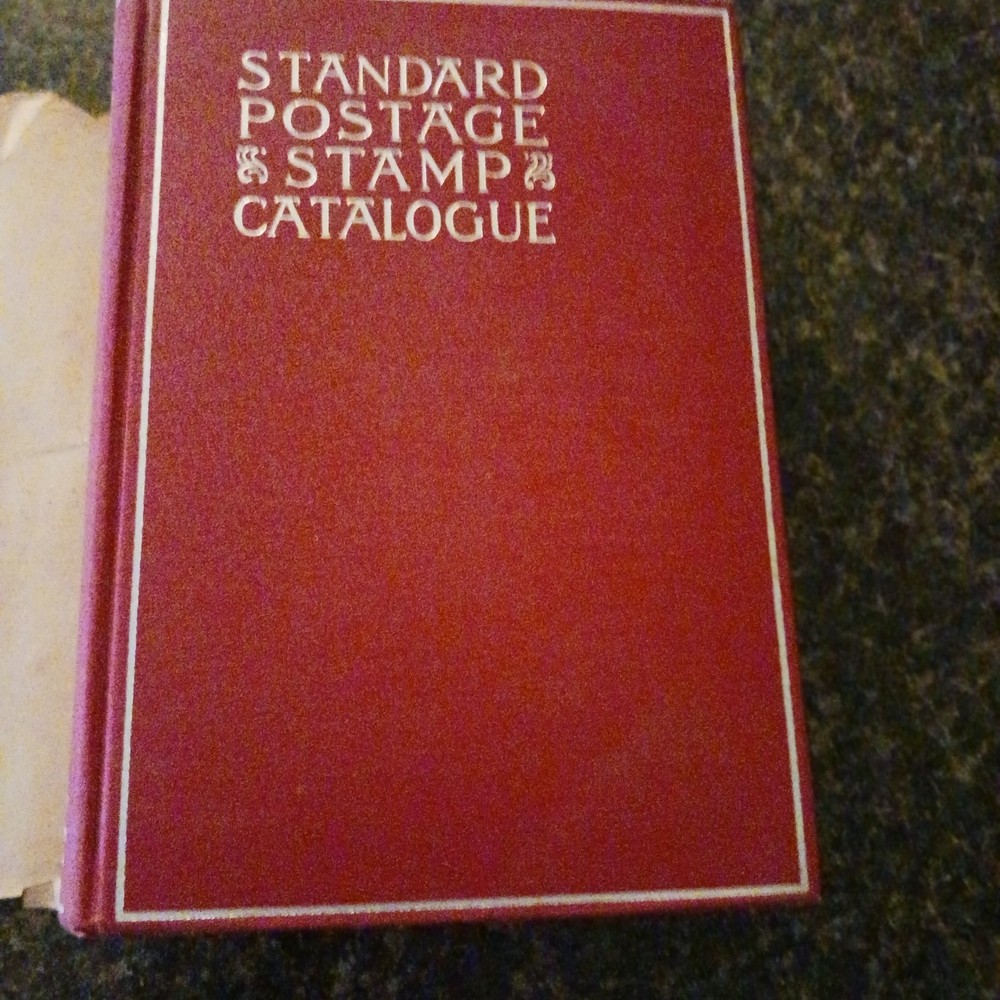 1937 Scotts Standard Postage Stamp Catalogue Red Hardcover With Dust Cover