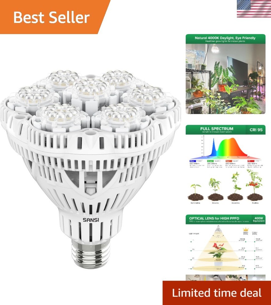 High PPFD 36W Full Spectrum Grow Light - Reliable LED Solution for Plants