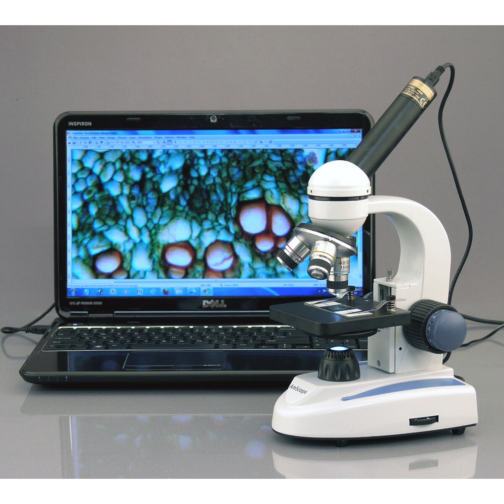 AmScope 2MP USB Still/Live Video Microscope Digital Camera Imager +Calibrate Kit