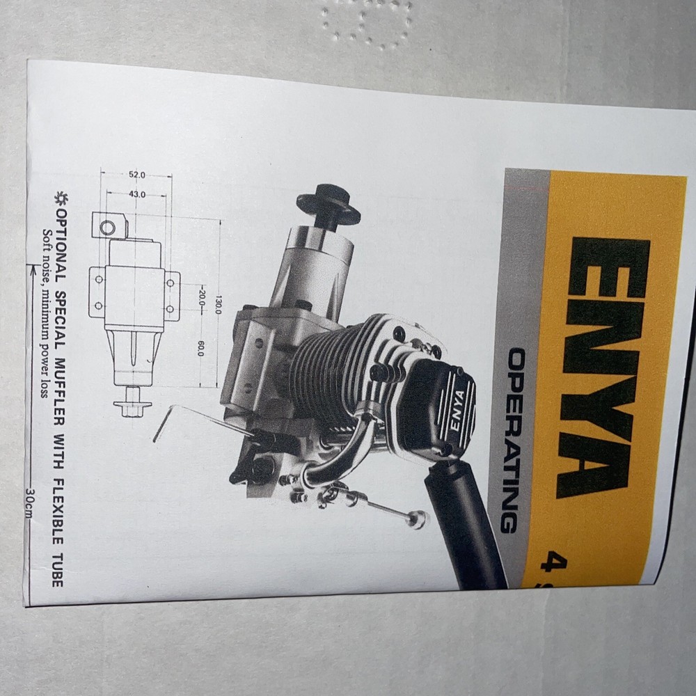 ENYA 90 -4C INTRUCTION AND PARTS SHEET