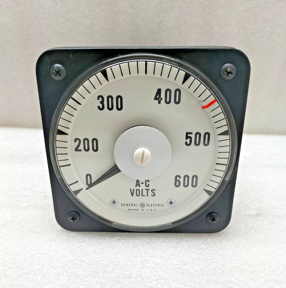 GENERAL ELECTRIC 100021PZSJI A-C VOLTMETER TYPE AB18