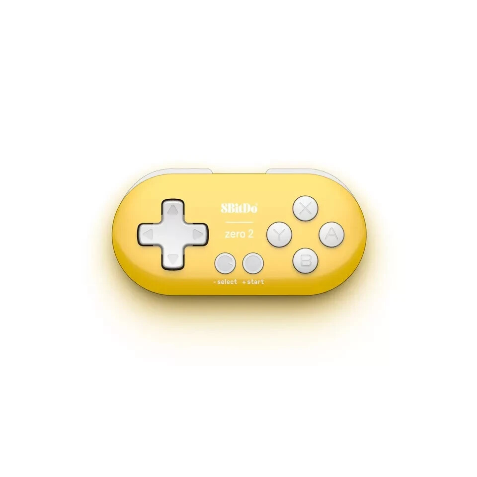 8BitDo Zero 2 Bluetooth Gamepad for Switch, PC, and Android (Yellow)
