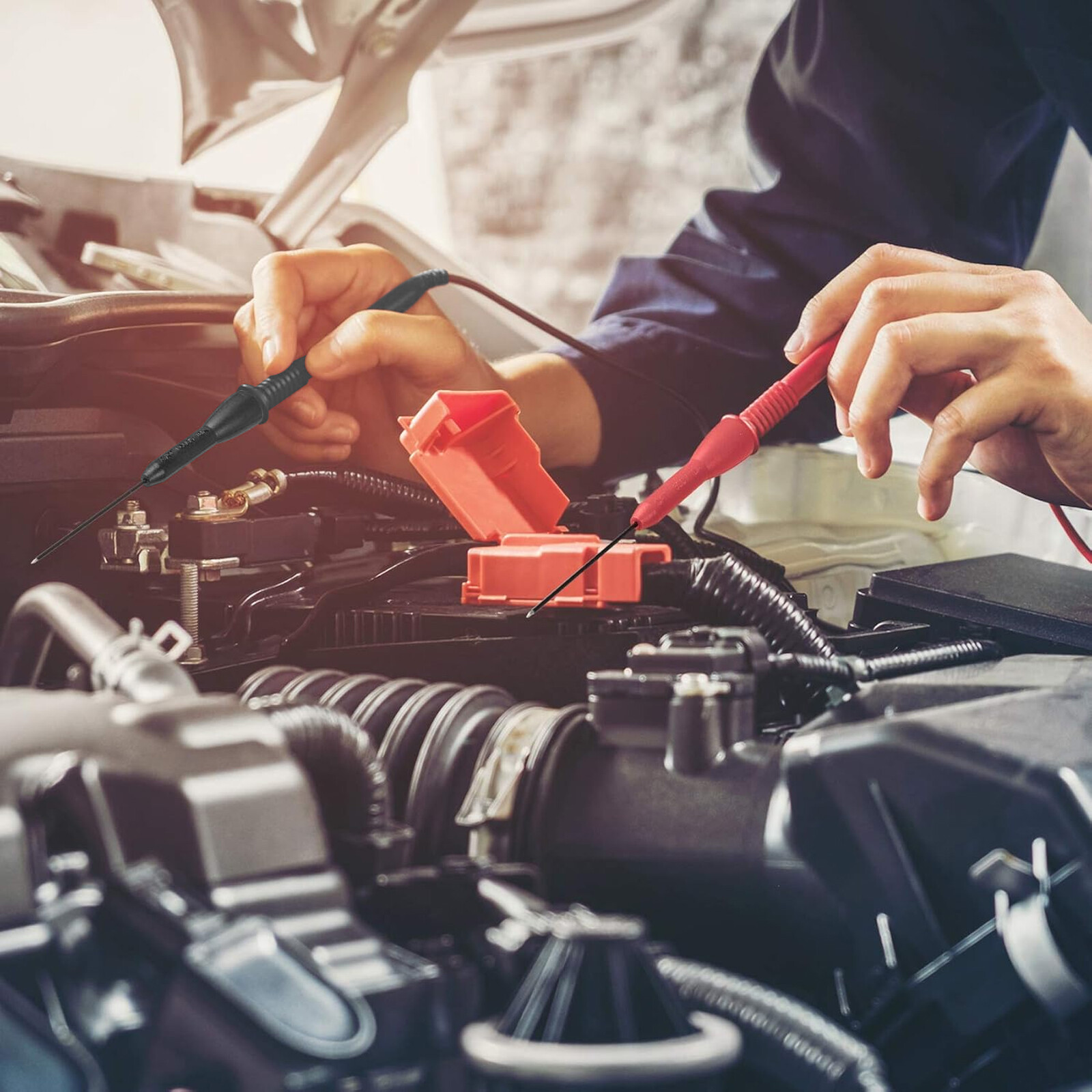 Wire Piercing Probes Set Insulation Back Probe Non-Destructive Pin with 2mm Jack