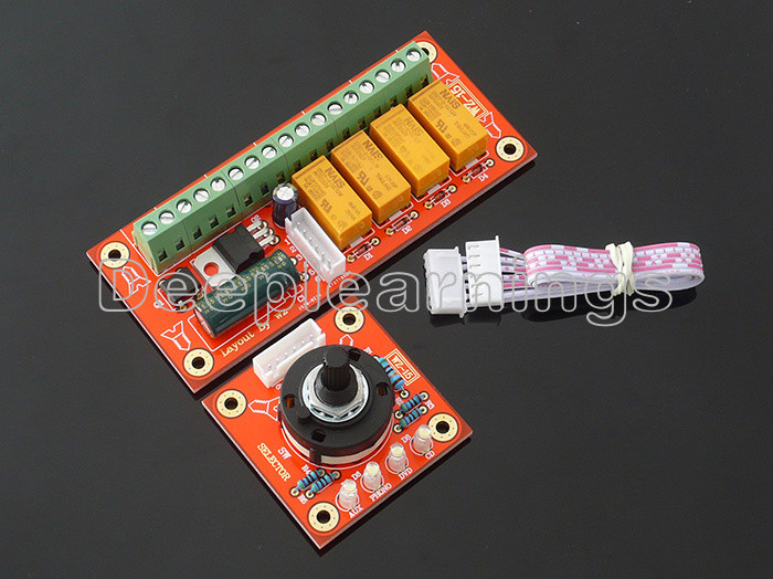 WZ-15 Relay-type 4-way Audio Signal Select Source Switch Input Selection Board F