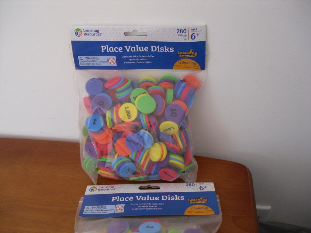 Learning Resources Place Value Disks Counting, Adding & Subtracting Set