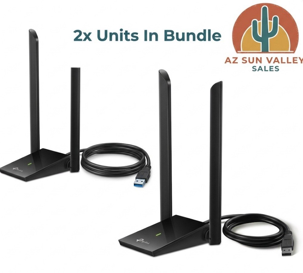 2x Bundle  TP-Link Archer T4U Plus AC1300 USB WiFi 3.0 Adapter