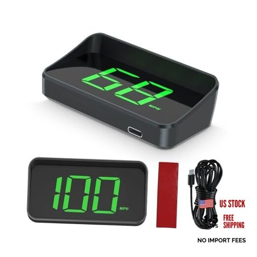 Head Up Display M2, HUD Projection Display Speed, Compact Body, Large Font,