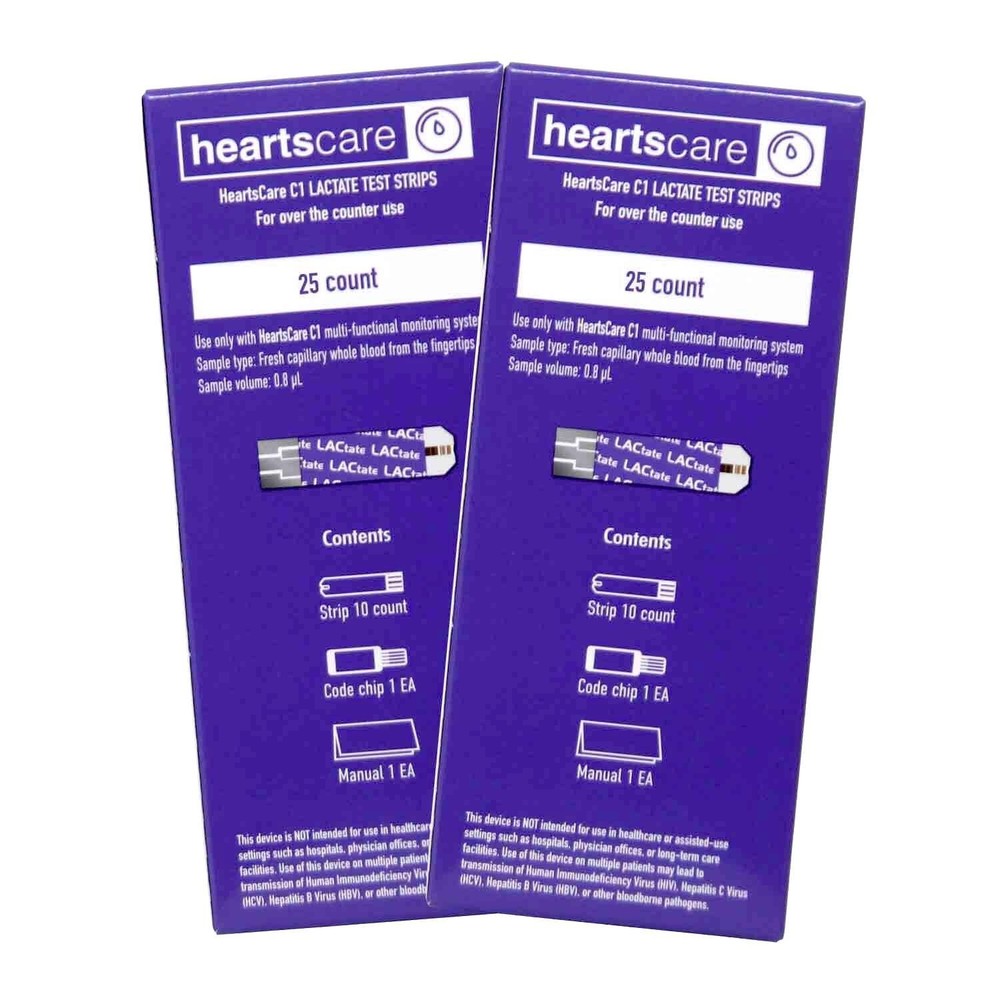 HeartsCare C1 - Lactate Test Strips (50 count)