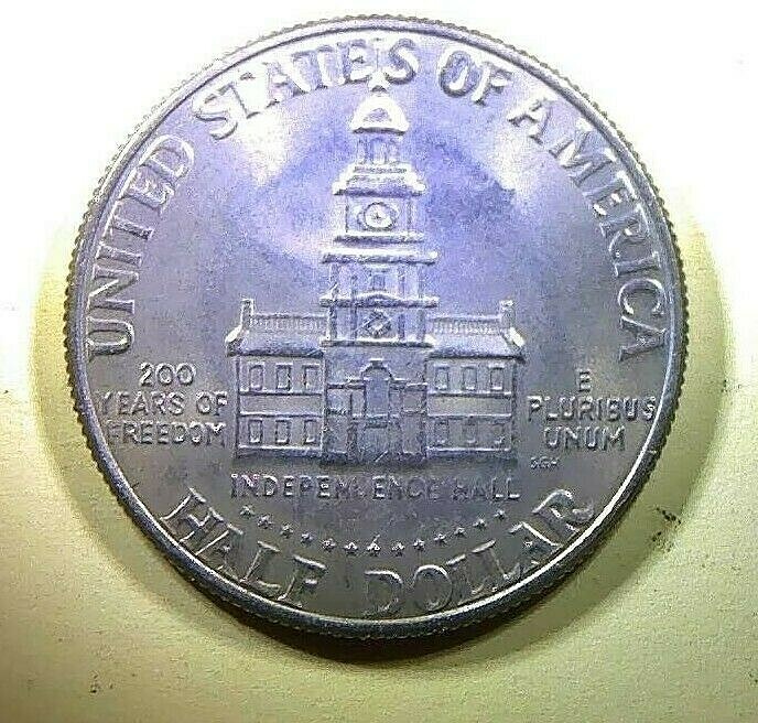 1976-D Kennedy Bicentennial Half Dollar - lightly circulated