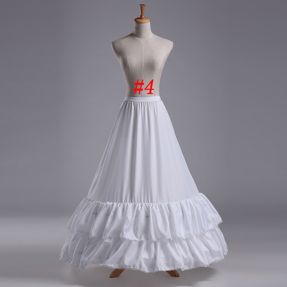 Petticoat Skirt Vintage White Hoop Skirt Crinoline Slip Wedding Gown Underskirt