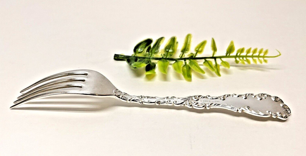 ONE Wallace & Sons Mfg. Co. Sterling Silver Lunch Fork 50 Gr. Waverly Pattern ML