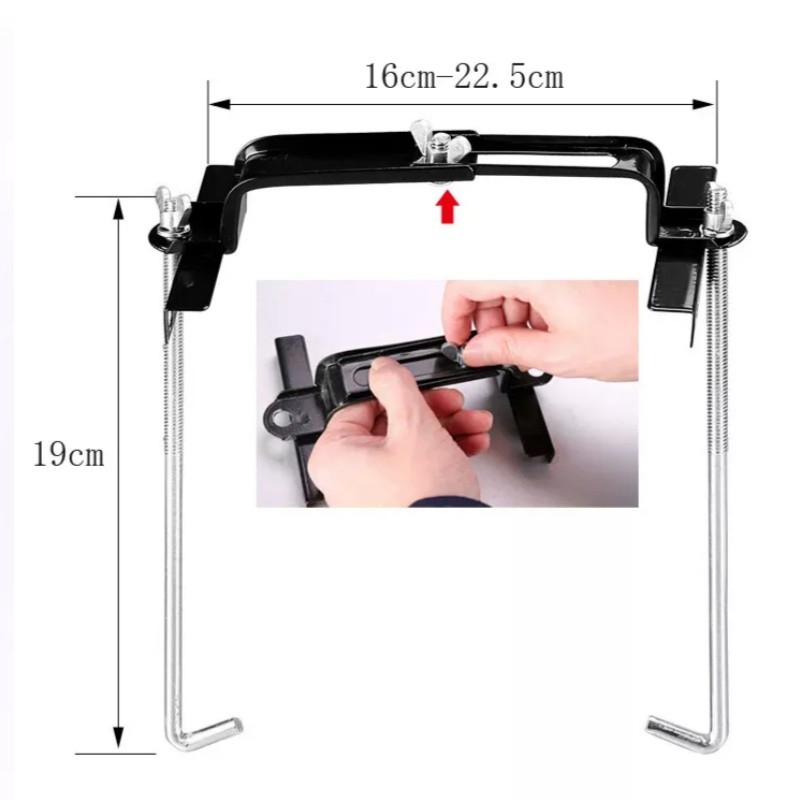 19cm/7.5" Auto Storage Battery Holder Adjustable Stabilizer Rack Mount Bracket