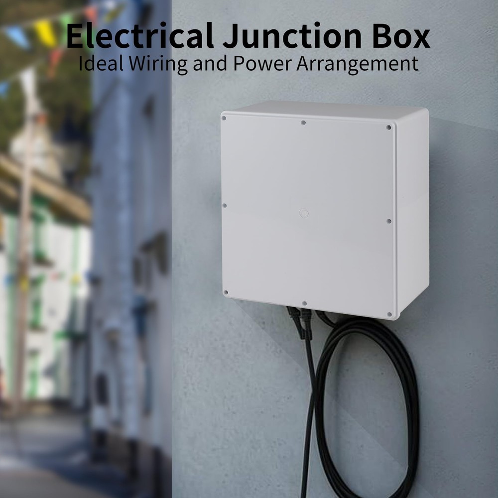 12" x 12" x 6" ABS Plastic Dustproof Waterproof IP65 Junction Boxes Project J...