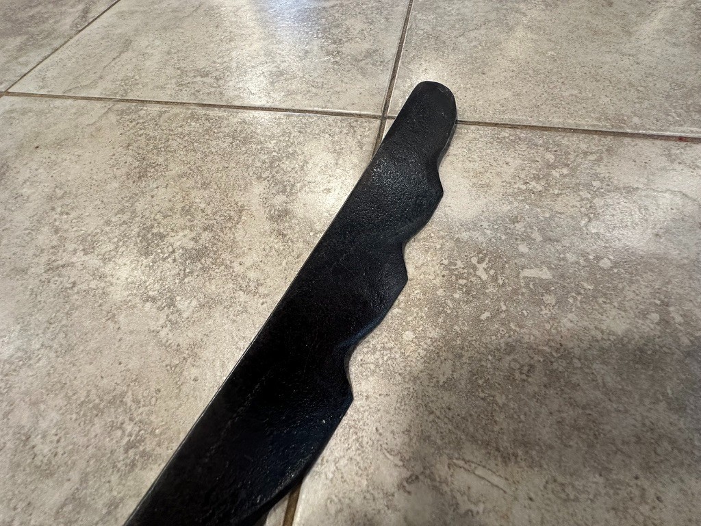 Antique Hay Knife / Silage Cutter Farm Tool – Large Serrated Fodder Knife