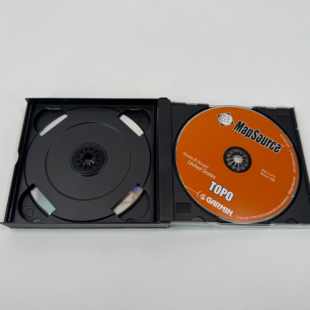 Garmin MapSource TOPO USA Version 3.02 3 CD Set with Serial Number