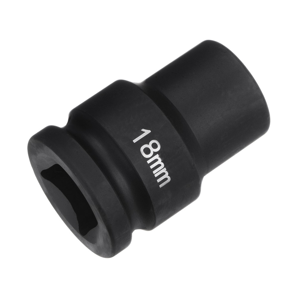 6-Point Impact Socket 3/4" Drive 18mm Metric 40Cr Impact Socket