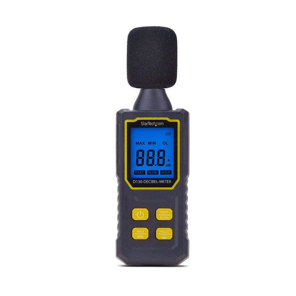StarTech.com Handheld Digital Sound Meter w/Large LCD, Noise/Decibel Black