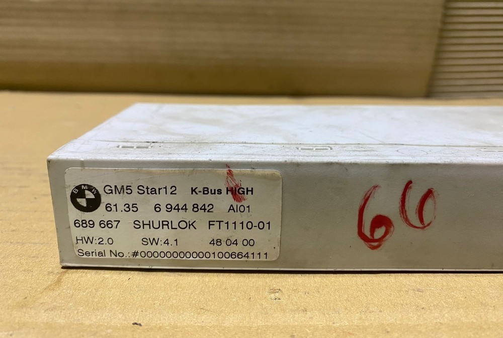 BMW Body Control Module 6944842 E46 M3 and 330i models. GM5 hardware version 2.0